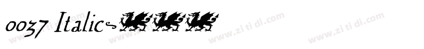 0037 Italic字体转换